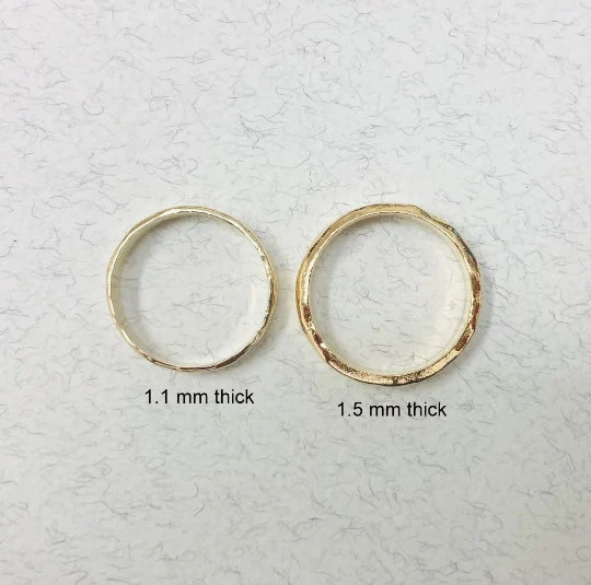 טבעת נישואין פראית עובי 1.5 מ"מ