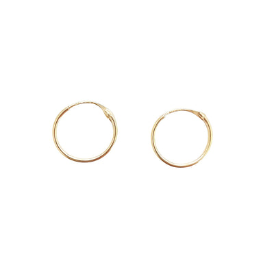 הליקס/חישוק חלק לאף קוטר 9-10 מ"מ מזהב 14 קרט