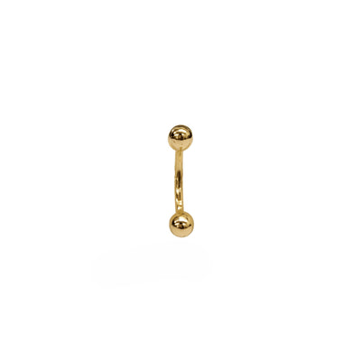 עגיל לטבור מזהב צהוב