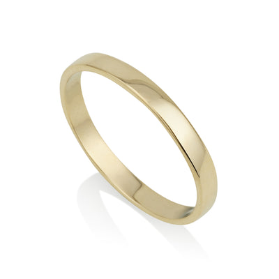 טבעת נישואין קלאסית 2.5 מ"מ ישרה