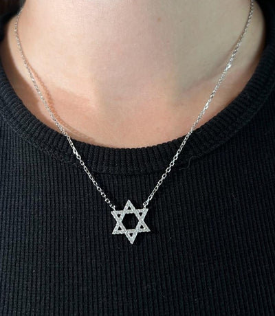 שרשרת מגן דוד מכסף