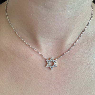 שרשרת כסף מגן דוד 