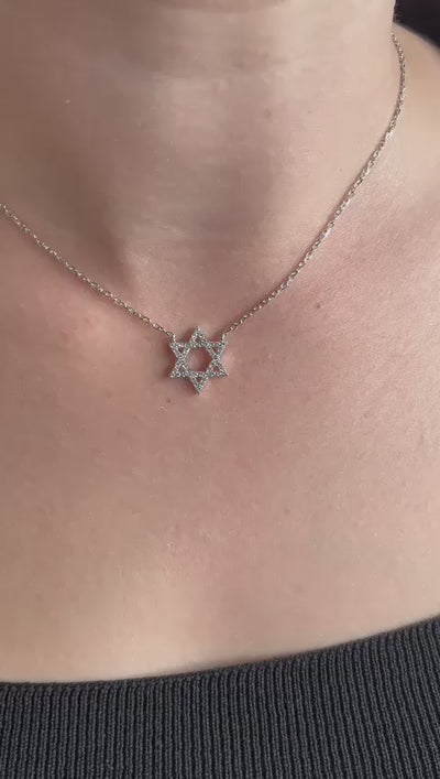 שרשרת מגן דוד מכסף