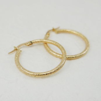 14K gold hoops 