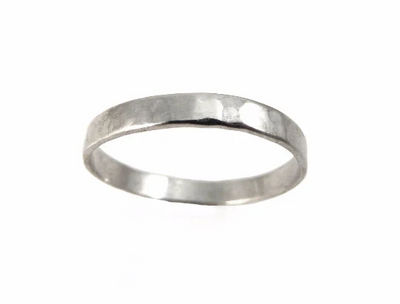 טבעת נישואין קלאסית 3 מ"מ ישרה מרוקעת