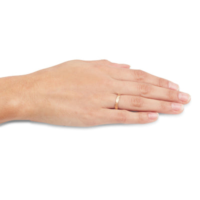 טבעת נישואין רוחב משתנה 2.6-3.5 מ"מ