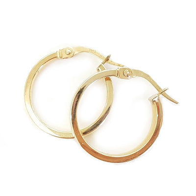 gold-hoops עגילי חישוק זהב צהוב