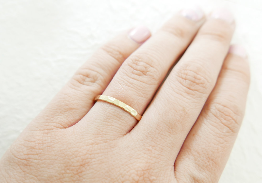 טבעת נישואין מרוקעת 2.3 מ"מ
