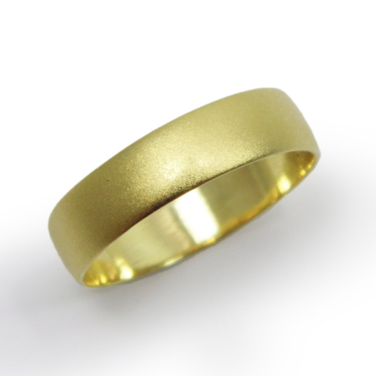 טבעת נישואין קלאסית 4.6 מ"מ מעוגלת בגימור מט