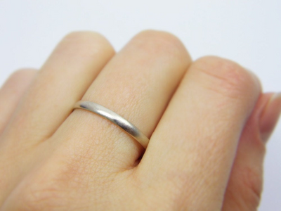 טבעת נישואין קלאסית דקה 2 מ"מ מעוגלת