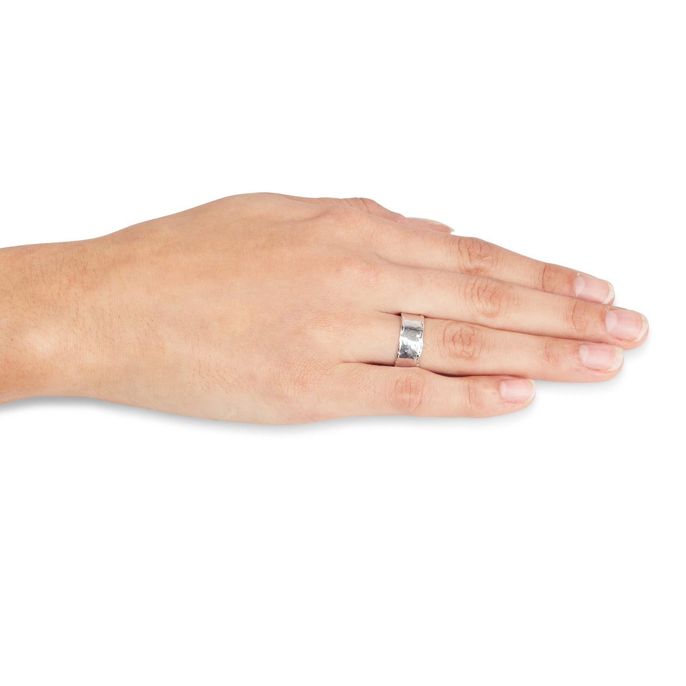 טבעת נישואין 7.5 מ"מ עם טקסטורה בשוליים