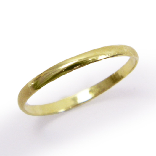 טבעת נישואין קלאסית דקה 2 מ"מ מעוגלת