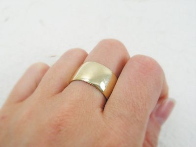 טבעת נישואין רחבה 11 מ"מ מעוגלת