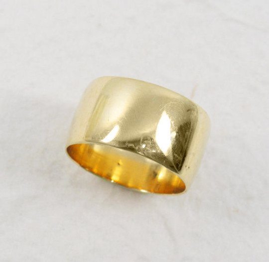 טבעת נישואין רחבה 11 מ"מ מעוגלת